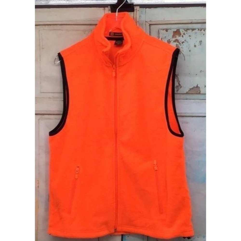 Harriton Vest  S/P Orange   100% Spun Soft Polyester